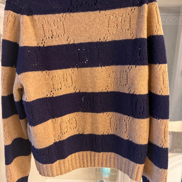 Gucci GG Striped Wool Sweater L - Picture 4 of 5